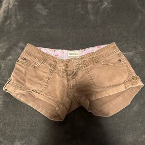 green y2k type shorts